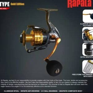 Rapala S-Type Gold Edition Spinning Reel | 50 GE | 60 GE |
